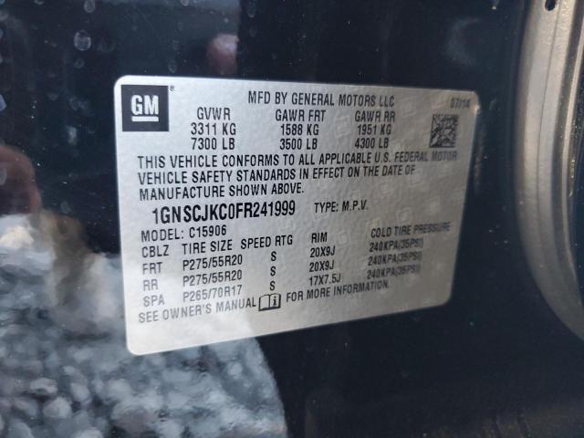 2015 CHEVROLET SUBURBAN C - 1GNSCJKC0FR241999