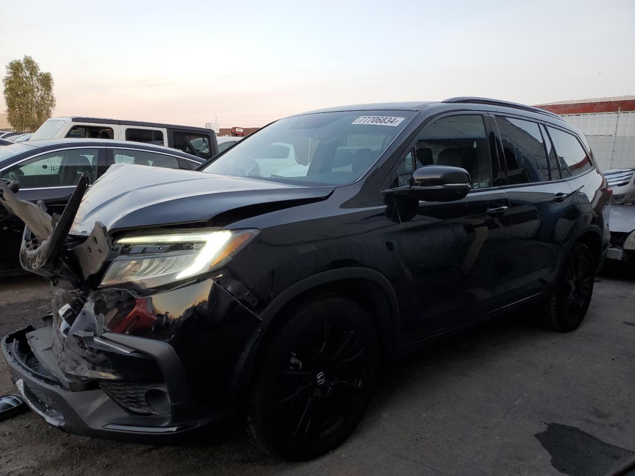 5FNYF6H7XMB016977 HONDA PILOT BLAC 2021