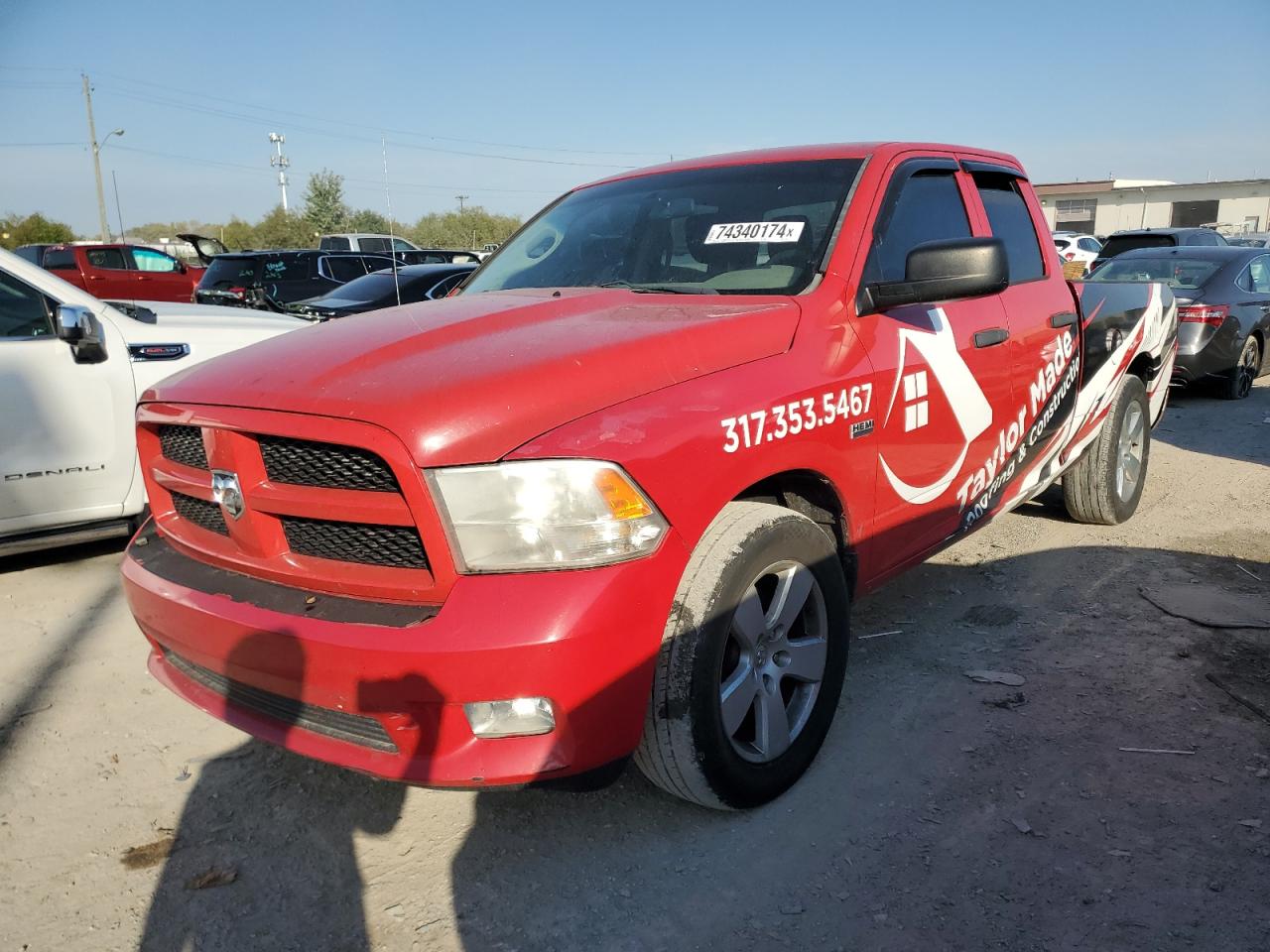 Lot #2907145643 2012 DODGE RAM 1500 S