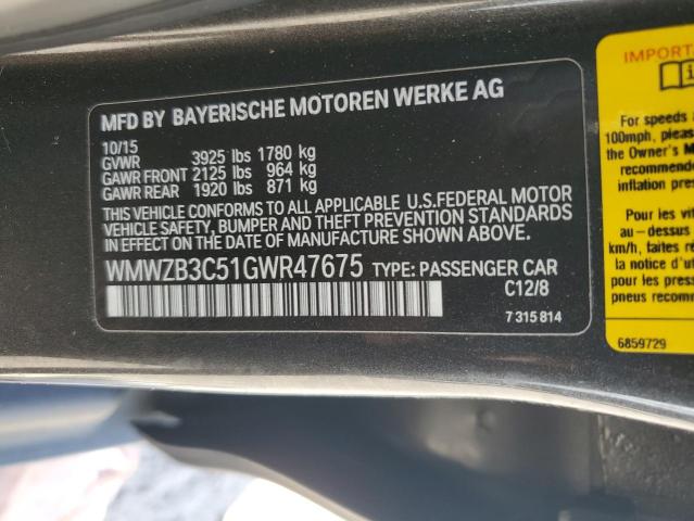 2016 MINI COOPER COU - WMWZB3C51GWR47675