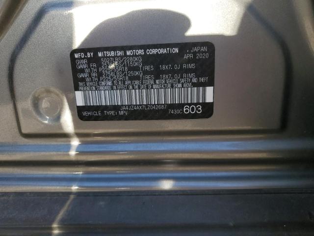 2020 MITSUBISHI OUTLANDER - JA4JZ4AX7LZ042687