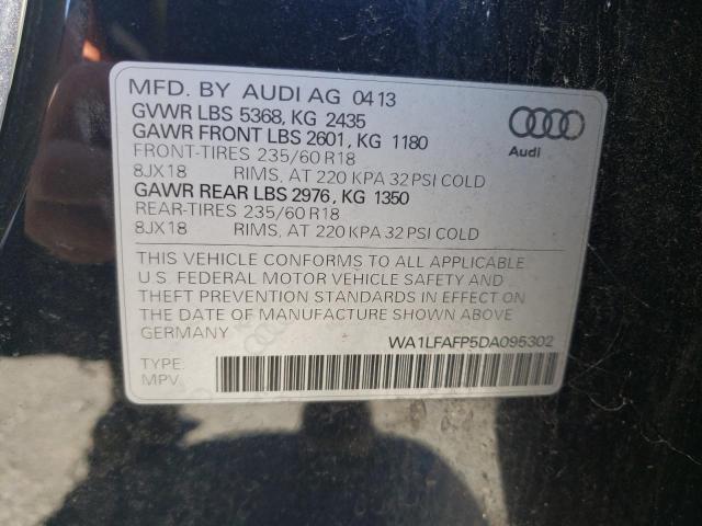 VIN WA1LFAFP5DA095302 2013 Audi Q5, Premium Plus no.13