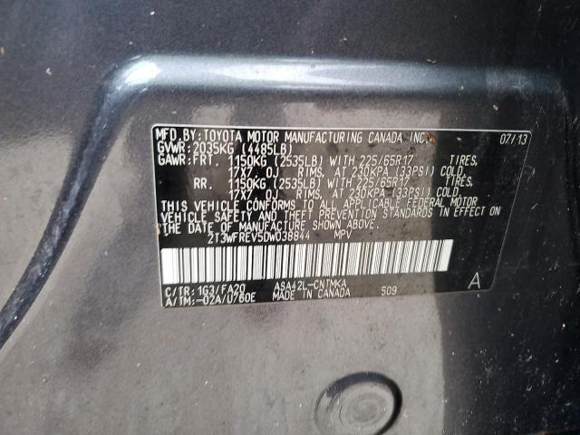 VIN 2T3WFREV5DW038844 2013 Toyota RAV4, Xle no.14