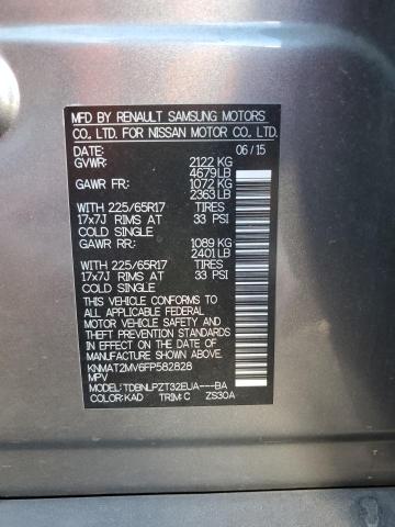 2015 NISSAN ROGUE S - KNMAT2MV6FP582828