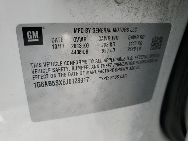 2018 CADILLAC ATS LUXURY - 1G6AB5SX8J0128917