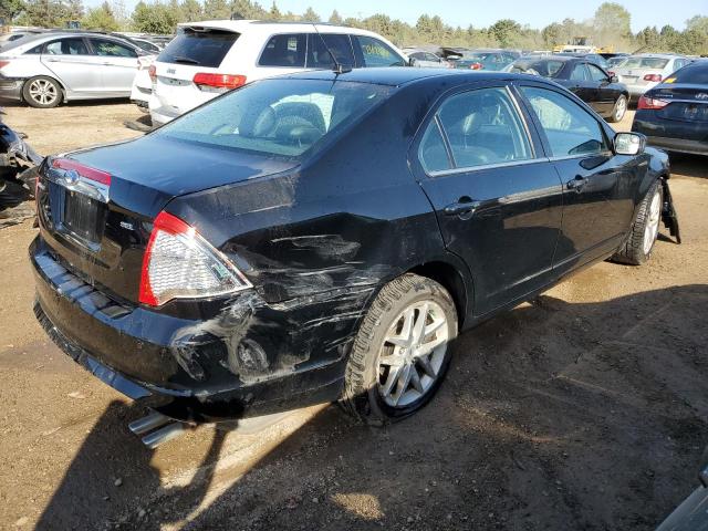 FORD FUSION SEL 2012 black  gas 3FAHP0JA5CR135491 photo #4