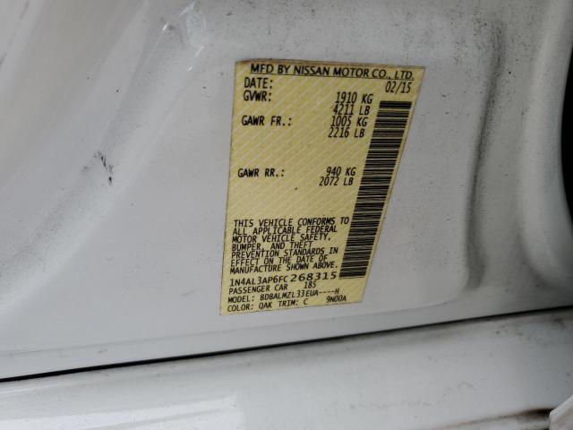 2015 NISSAN ALTIMA 2.5 - 1N4AL3AP6FC268315