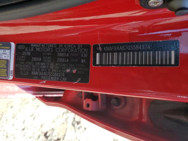 2016 KIA FORTE LX - KNAFX4A67G5584374