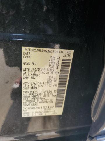2017 NISSAN MURANO S - 5N1AZ2MG4HN131147