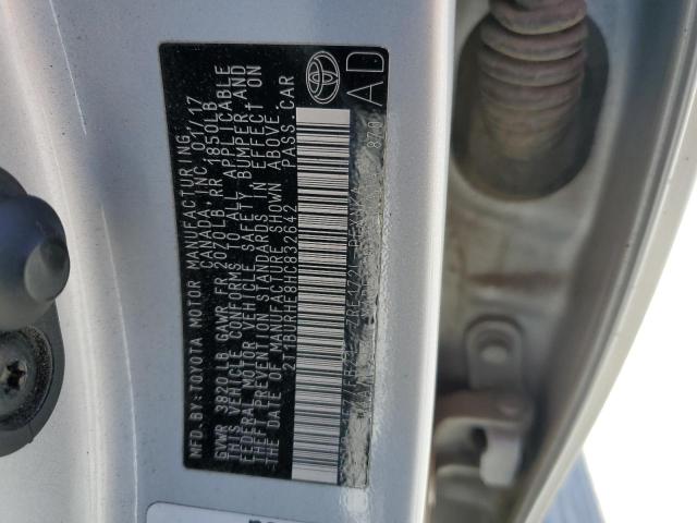 2017 TOYOTA COROLLA L - 2T1BURHE8HC832642