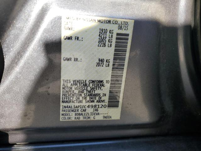 2015 NISSAN ALTIMA 2.5 - 1N4AL3AP1FC498120