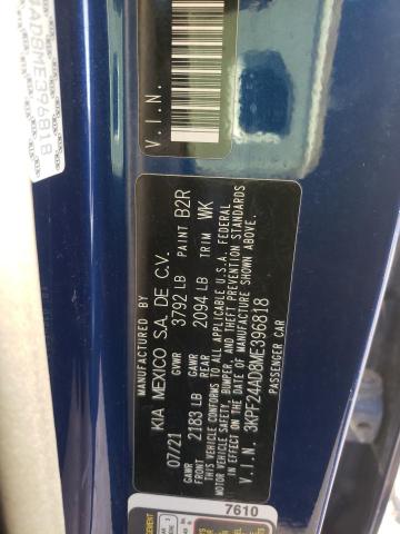 2021 KIA FORTE FE - 3KPF24AD8ME396818