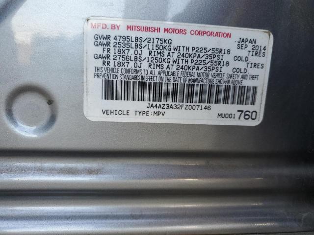 2015 MITSUBISHI OUTLANDER - JA4AZ3A32FZ007146