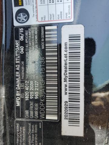 2016 MERCEDES-BENZ SLK 300 WDDPK3JA1GF115138