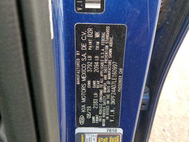 VIN 3KPF24AD7LE160997 2020 KIA Forte, FE no.12