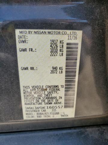 2017 NISSAN ALTIMA 2.5 - 1N4AL3AP1HC160557