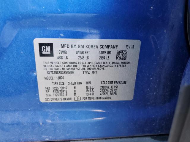 2016 CHEVROLET TRAX LS - KL7CJNSB8GB555599