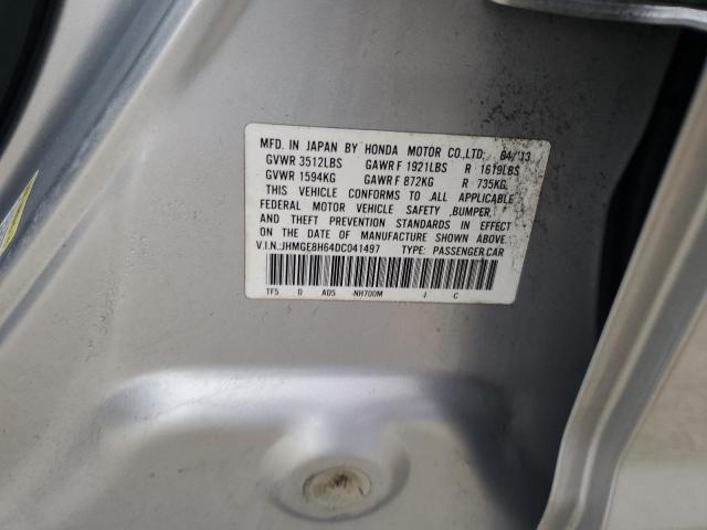 VIN JHMGE8H64DC041497 2013 Honda Fit, Sport no.13