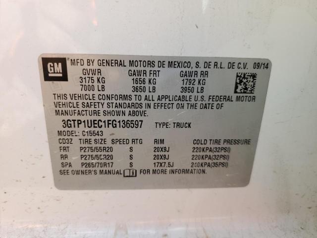2015 GMC SIERRA C15 - 3GTP1UEC1FG136597
