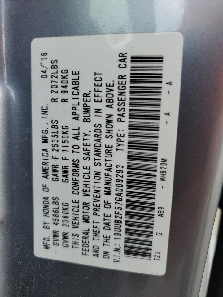 Lot #2945545115 2016 ACURA TLX TECH