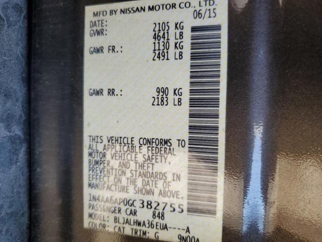 2016 NISSAN MAXIMA 3.5 - 1N4AA6AP0GC382755