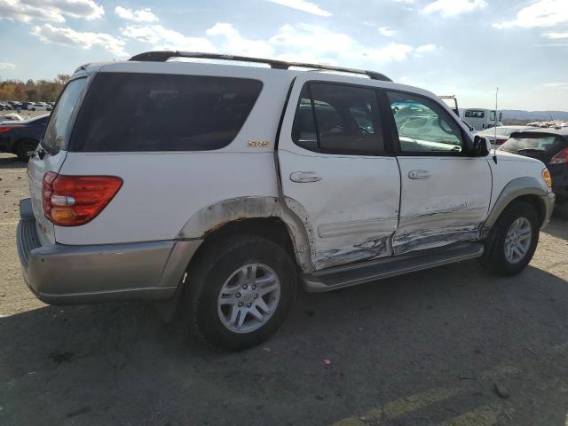 TOYOTA SEQUOIA SR 2003 white  gas 5TDZT34A73S165810 photo #4