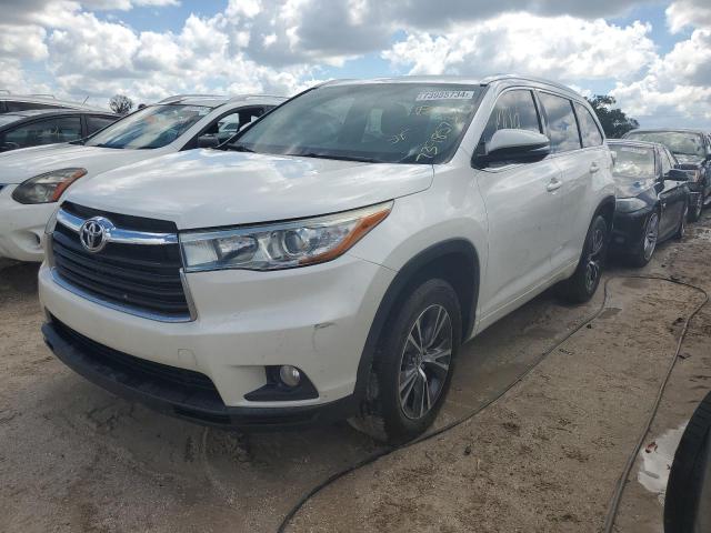 VIN 5TDKKRFH1GS506593 2016 Toyota Highlander, Xle no.1