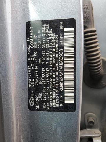 2021 HYUNDAI KONA SEL P - KM8K62AA1MU660908