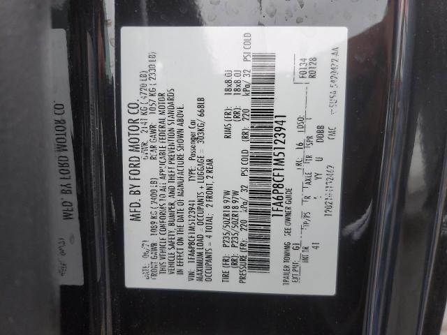 2021 FORD MUSTANG GT - 1FA6P8CF1M5123941