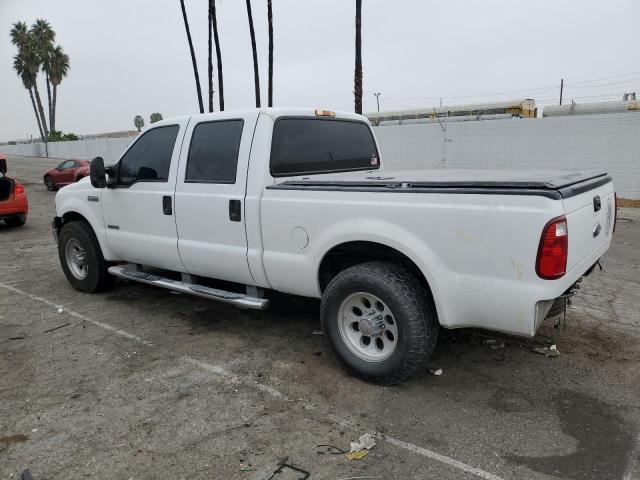 FORD F250 SUPER 2007 white crew pic diesel 1FTSW20P57EA93773 photo #3