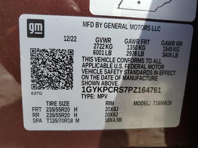 2023 CADILLAC 576 - 1GYKPCRS7PZ164761