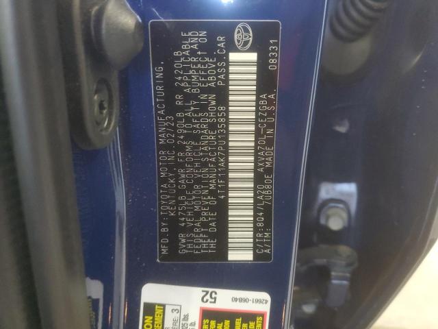 2023 TOYOTA CAMRY XLE - 4T1F11AK7PU135858