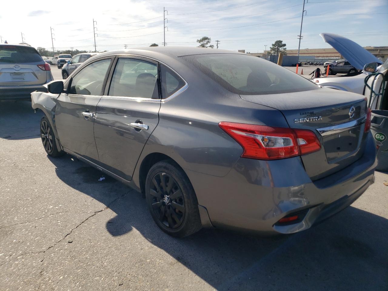 NISSAN SENTRA S 2019 charcoal  gas 3N1AB7AP4KY397663 photo #3