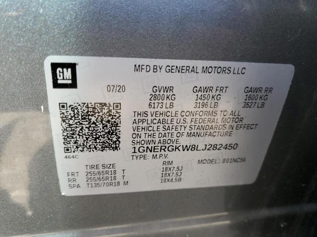 2020 CHEVROLET TRAVERSE L - 1GNERGKW8LJ282450