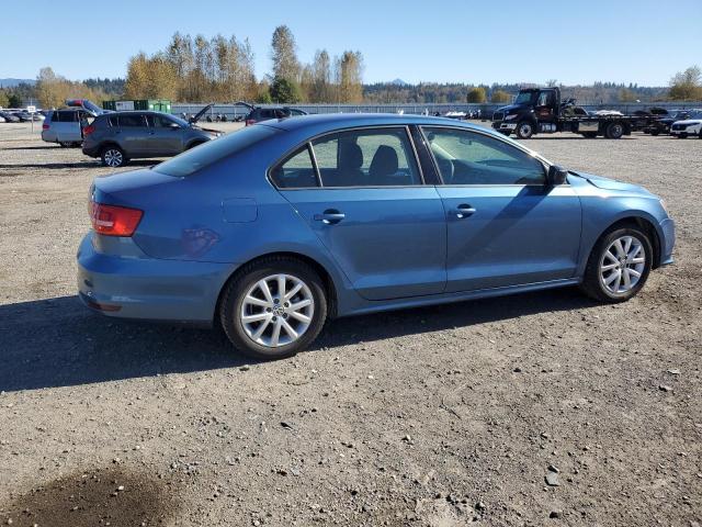 VOLKSWAGEN JETTA SE 2015 blue  gas 3VWD17AJ7FM286592 photo #4