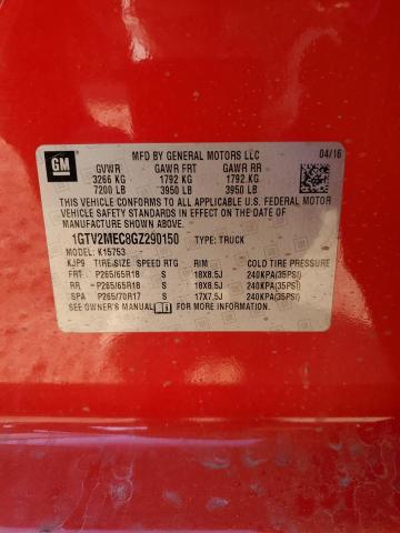 2016 GMC SIERRA K15 1GTV2MEC8GZ290150