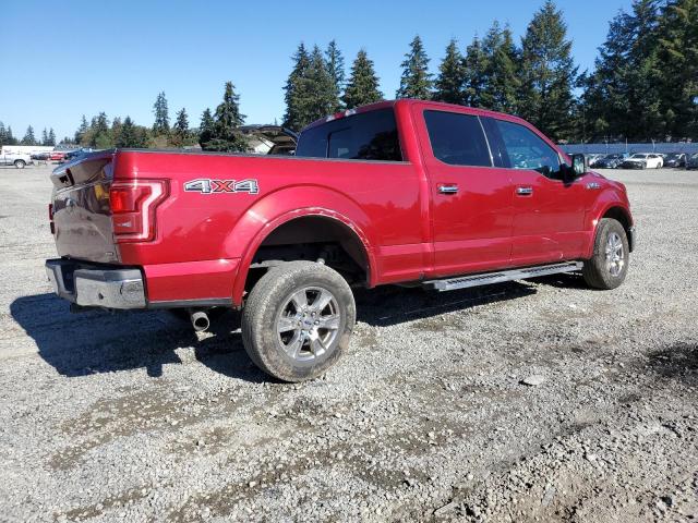 FORD F150 SUPER 2016 red  gas 1FTFW1EF6GFA86787 photo #4