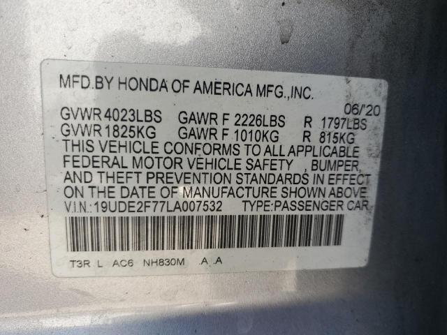 2020 ACURA ILX PREMIU - 19UDE2F77LA007532