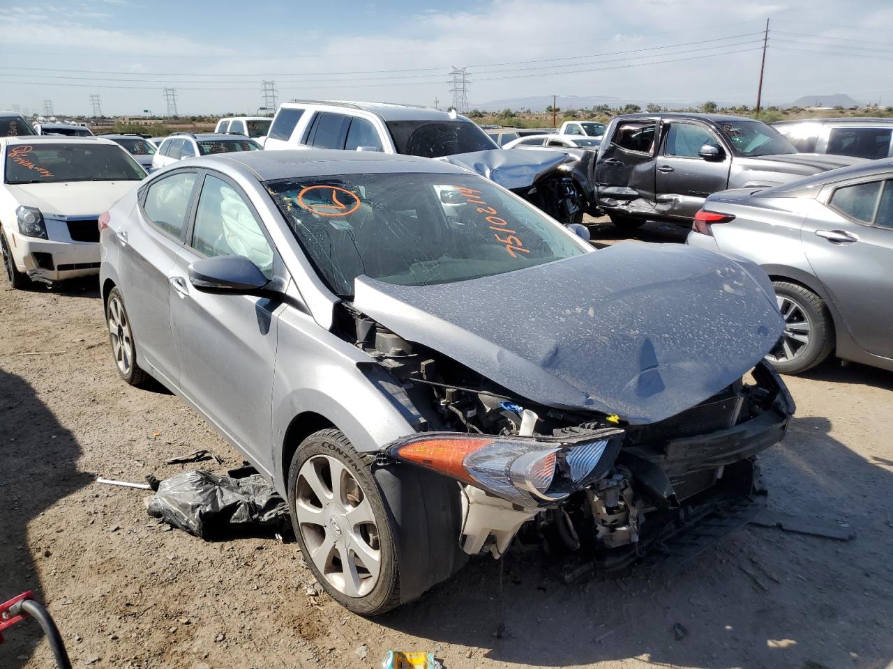 Lot #2991456862 2013 HYUNDAI ELANTRA GL