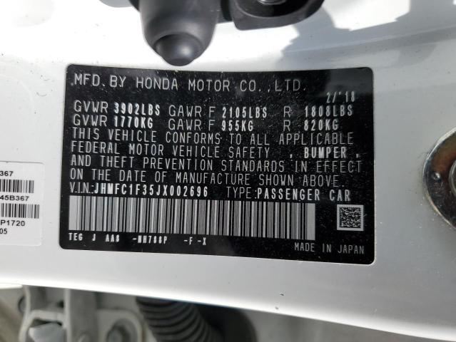 2018 HONDA CIVIC EX - JHMFC1F35JX002696