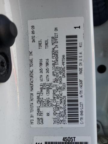 VIN 5TFCZ5AN6MX246638 2021 Toyota Tacoma, Double Cab no.12