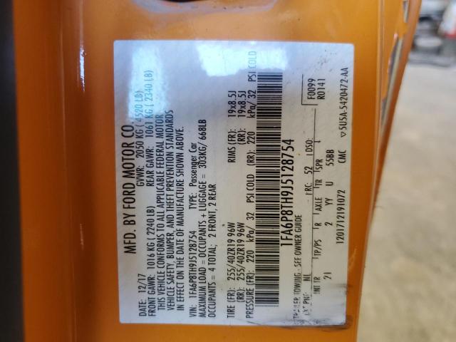2018 FORD MUSTANG - 1FA6P8TH9J5128754