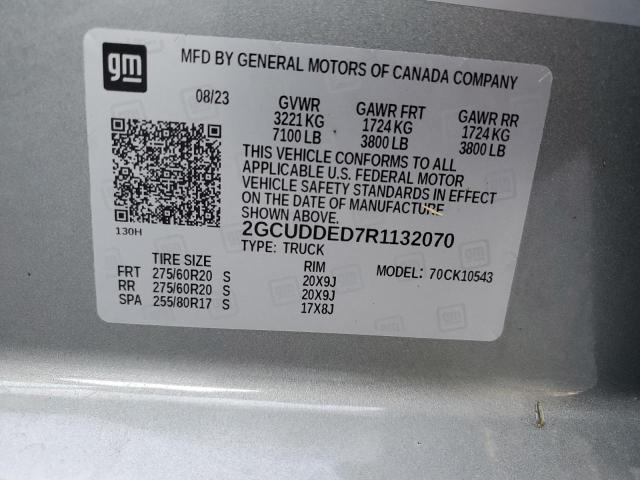 2024 CHEVROLET SILVERADO - 2GCUDDED7R1132070