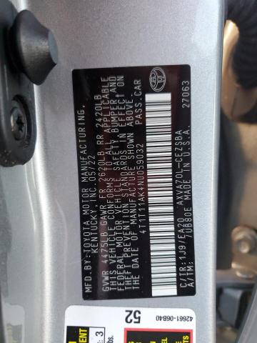 VIN 4T1T11AK4NU059032 2022 Toyota Camry, SE no.13