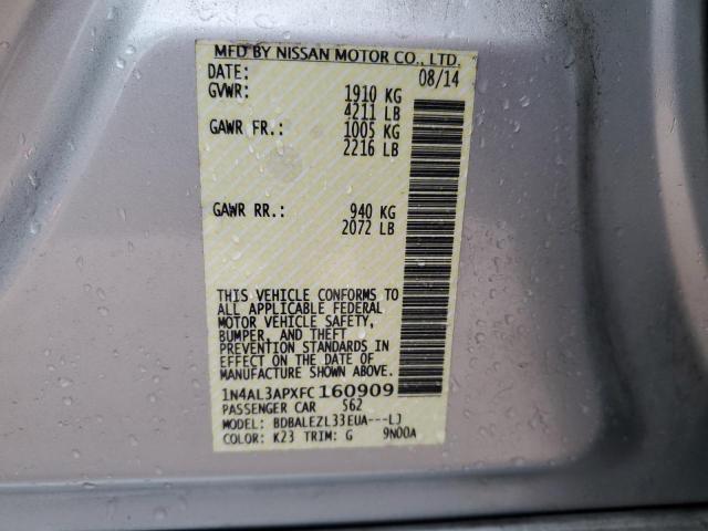 2015 NISSAN ALTIMA 2.5 - 1N4AL3APXFC160909