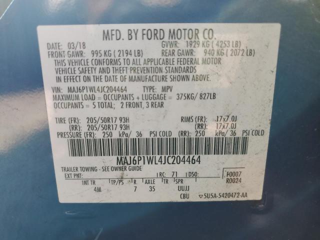 2018 FORD ECOSPORT T #3294410577