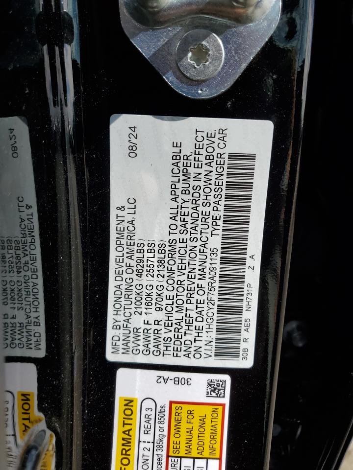 HONDA ACCORD HYBRID SPORT-L