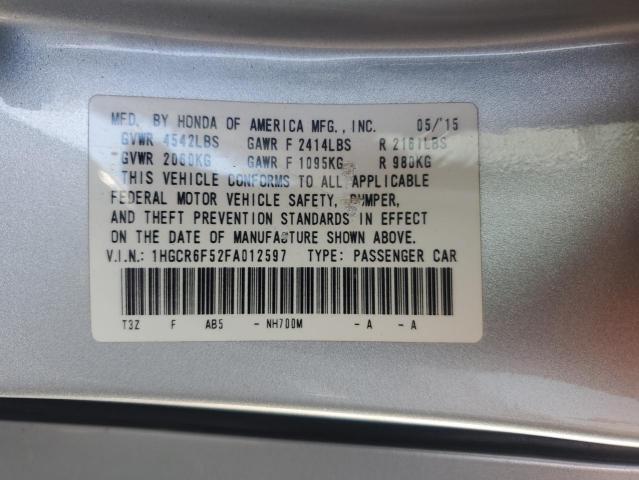 2015 HONDA ACCORD HYB - 1HGCR6F52FA012597