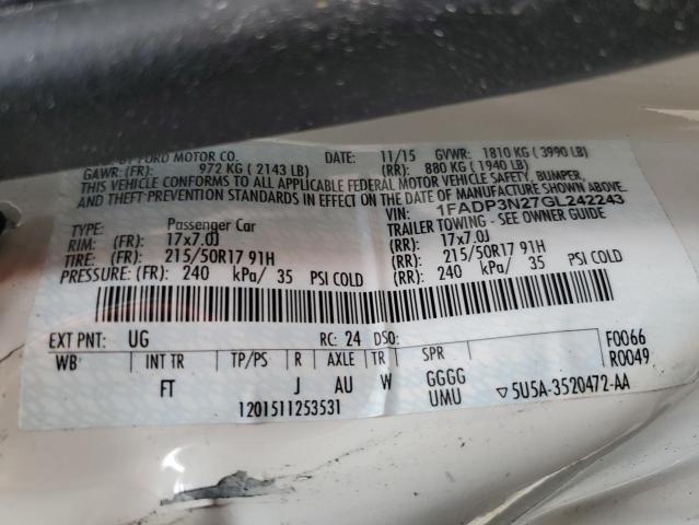 2016 FORD FOCUS TITA #3302735045