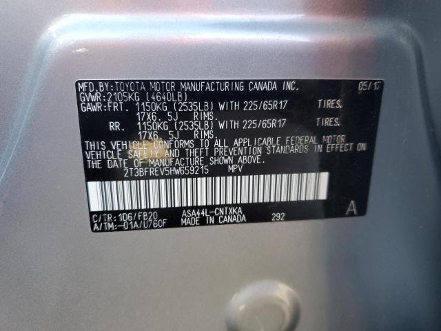 2017 TOYOTA RAV4 LE - 2T3BFREV5HW659215